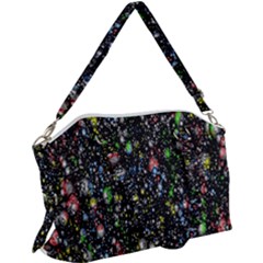 Illustration Universe Star Planet Canvas Crossbody Bag by Grandong