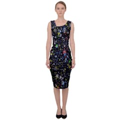 Illustration Universe Star Planet Sleeveless Pencil Dress by Grandong