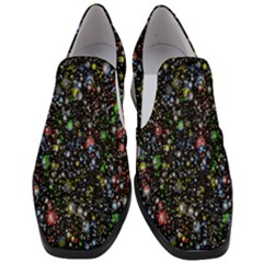 Illustration Universe Star Planet Women Slip On Heel Loafers by Grandong