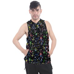 Illustration Universe Star Planet Men s Sleeveless Hoodie by Grandong