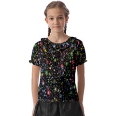 Illustration Universe Star Planet Kids  Frill Chiffon Blouse by Grandong