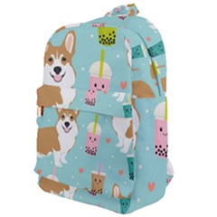 Welsh Corgi Boba Tea Bubble Cute Kawaii Dog Breed Classic Backpack by Grandong