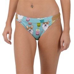 Welsh Corgi Boba Tea Bubble Cute Kawaii Dog Breed Band Bikini Bottoms by Grandong