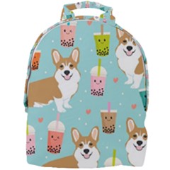 Welsh Corgi Boba Tea Bubble Cute Kawaii Dog Breed Mini Full Print Backpack by Grandong