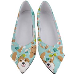 Welsh Corgi Boba Tea Bubble Cute Kawaii Dog Breed Women s Bow Heels by Grandong