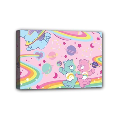 Bears Kawaii Pattern Mini Canvas 6  X 4  (stretched) by Grandong