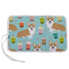 Welsh Corgi Boba Tea Bubble Cute Kawaii Dog Breed Pen Storage Case (m) by Grandong