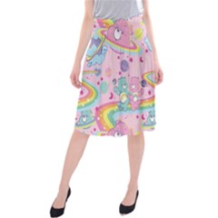 Bears Kawaii Pattern Midi Beach Skirt by Grandong