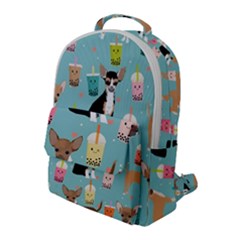 Chihuahua Bubble Kawaii Boba Tea Cute Dog Flap Pocket Backpack (large) by Grandong