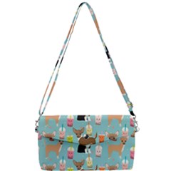 Chihuahua Bubble Kawaii Boba Tea Cute Dog Removable Strap Clutch Bag by Grandong