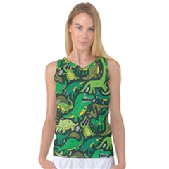 Dino Kawaii Women s Basketball Tank Top by Grandong