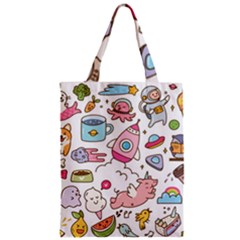 Set-kawaii-doodles -- Zipper Classic Tote Bag by Grandong