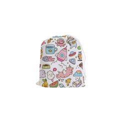 Set-kawaii-doodles -- Drawstring Pouch (xs) by Grandong