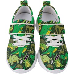 Dino Kawaii Kids  Velcro Strap Shoes by Grandong