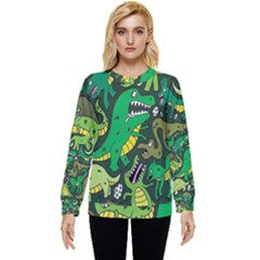 Dino Kawaii Hidden Pocket Sweatshirt by Grandong