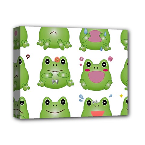 Kawaii-frog-rainy-season-japanese Deluxe Canvas 14  X 11  (stretched) by Grandong