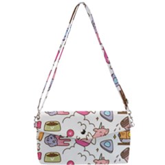 Set-kawaii-doodles -- Removable Strap Clutch Bag by Grandong