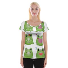 Kawaii-frog-rainy-season-japanese Cap Sleeve Top by Grandong