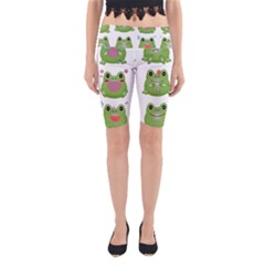 Kawaii-frog-rainy-season-japanese Yoga Cropped Leggings by Grandong