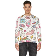 Set-kawaii-doodles -- Men s Fleece Sweatshirt by Grandong