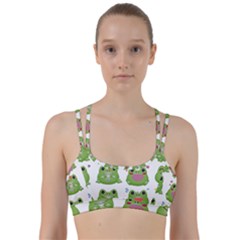 Kawaii-frog-rainy-season-japanese Line Them Up Sports Bra by Grandong