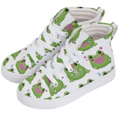 Kawaii-frog-rainy-season-japanese Kids  Hi-top Skate Sneakers by Grandong