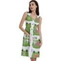 Kawaii-frog-rainy-season-japanese Sleeveless Dress With Pocket View3