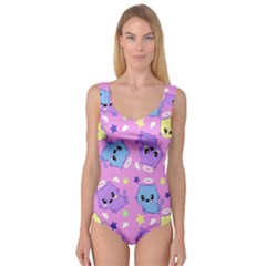 Seamless Pattern With Cute Kawaii Kittens Princess Tank Leotard  by Grandong