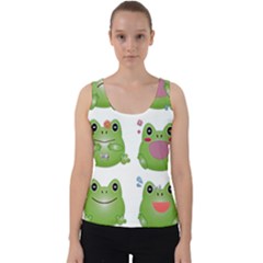 Kawaii-frog-rainy-season-japanese Velvet Tank Top by Grandong