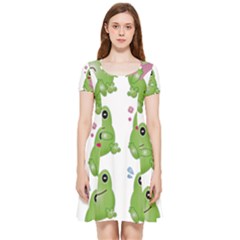 Kawaii-frog-rainy-season-japanese Inside Out Cap Sleeve Dress by Grandong