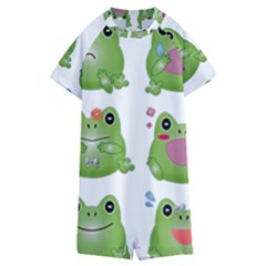 Kawaii-frog-rainy-season-japanese Kids  Boyleg Half Suit Swimwear by Grandong