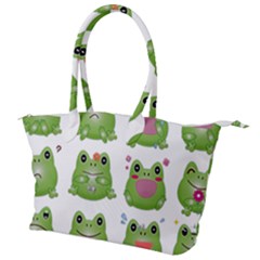 Kawaii-frog-rainy-season-japanese Canvas Shoulder Bag by Grandong