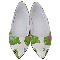 Kawaii-frog-rainy-season-japanese Women s Low Heels by Grandong