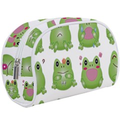 Kawaii-frog-rainy-season-japanese Make Up Case (large) by Grandong