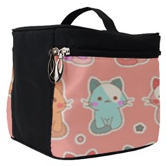 Cute Kawaii Kittens Seamless Pattern Make Up Travel Bag (small) by Grandong