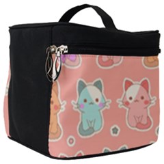 Cute Kawaii Kittens Seamless Pattern Make Up Travel Bag (big) by Grandong