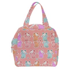 Cute Kawaii Kittens Seamless Pattern Boxy Hand Bag by Grandong