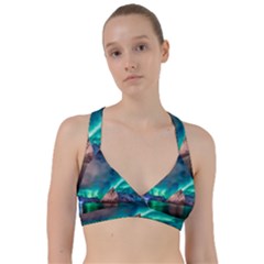 Amazing Aurora Borealis Colors Sweetheart Sports Bra by Grandong