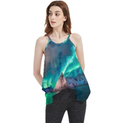 Amazing Aurora Borealis Colors Flowy Camisole Tank Top by Grandong