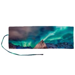 Amazing Aurora Borealis Colors Roll Up Canvas Pencil Holder (m) by Grandong