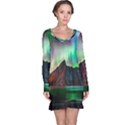 Aurora Borealis Nature Sky Light Long Sleeve Nightdress View1