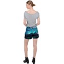 Aurora Borealis Mountain Reflection Women s Ripstop Shorts View2