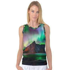 Aurora Borealis Nature Sky Light Women s Basketball Tank Top by Grandong