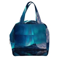 Aurora Borealis Mountain Reflection Boxy Hand Bag by Grandong