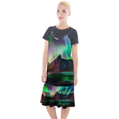 Aurora Borealis Nature Sky Light Camis Fishtail Dress by Grandong