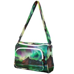 Aurora Borealis Nature Sky Light Front Pocket Crossbody Bag by Grandong