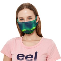 Iceland Aurora Borealis Crease Cloth Face Mask (adult) by Grandong