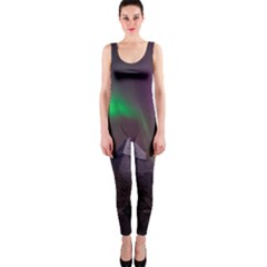 Aurora Northern Lights Phenomenon Atmosphere Sky One Piece Catsuit by Grandong