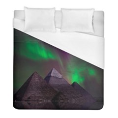 Aurora Northern Lights Phenomenon Atmosphere Sky Duvet Cover (full/ Double Size) by Grandong