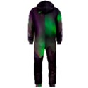 Aurora Stars Sky Mountains Snow Aurora Borealis Hooded Jumpsuit (Men) View2